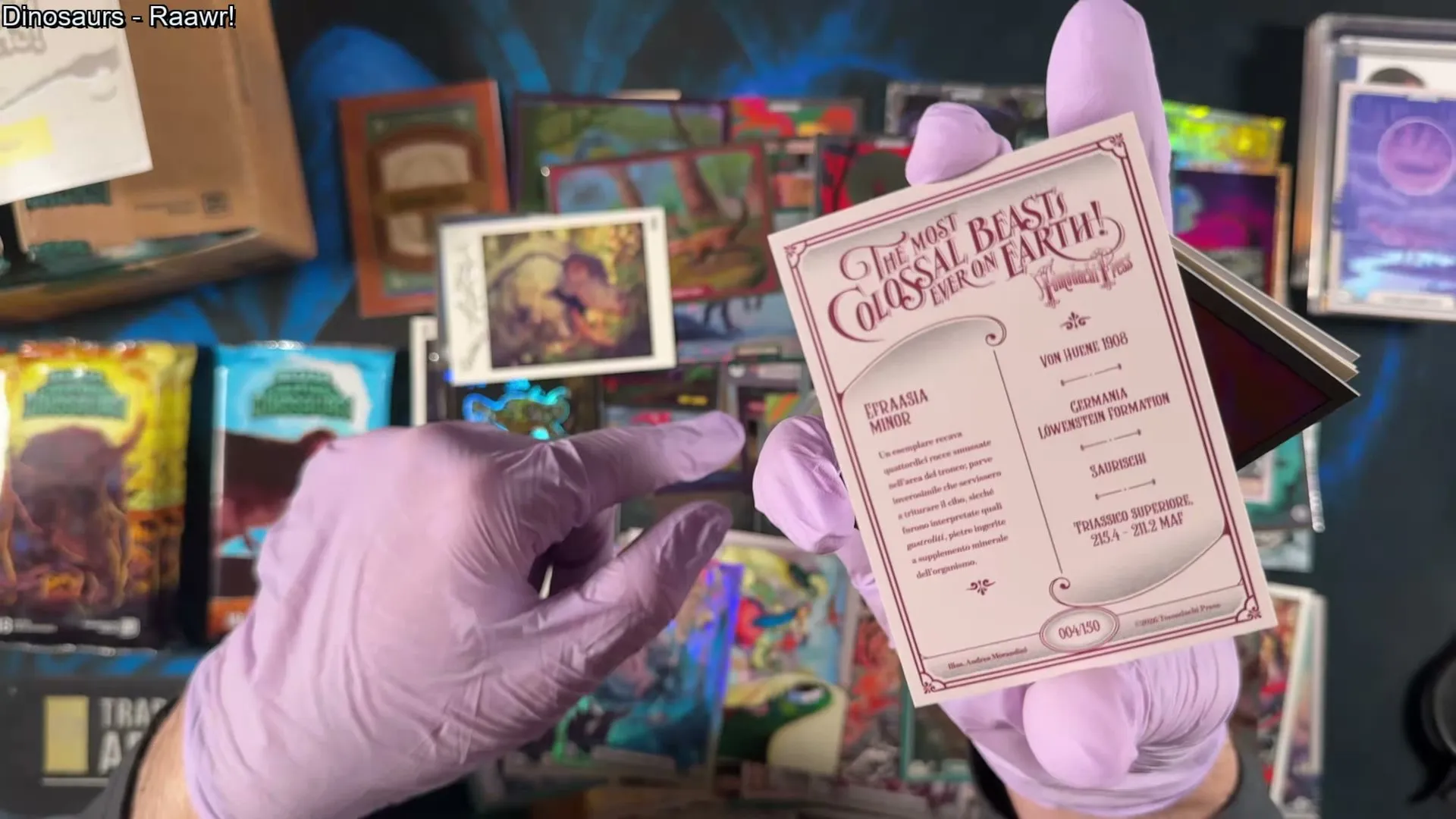 A Heroic Period card styled like an 1800s broadside: 'The Most Colossal Beast Ever on Earth'