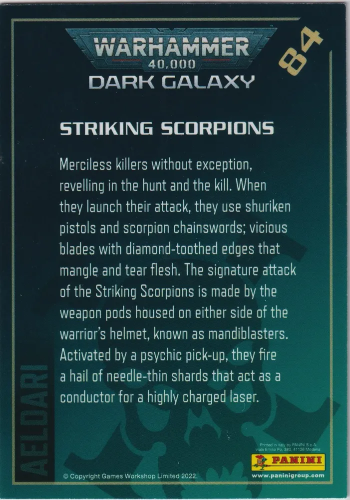 Striking Scorpions: OW-084 view 2