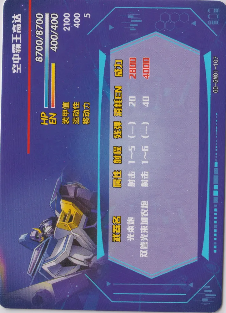GW-9800-B Gundam Airmaster Burst: GD-5M01-107 view 2