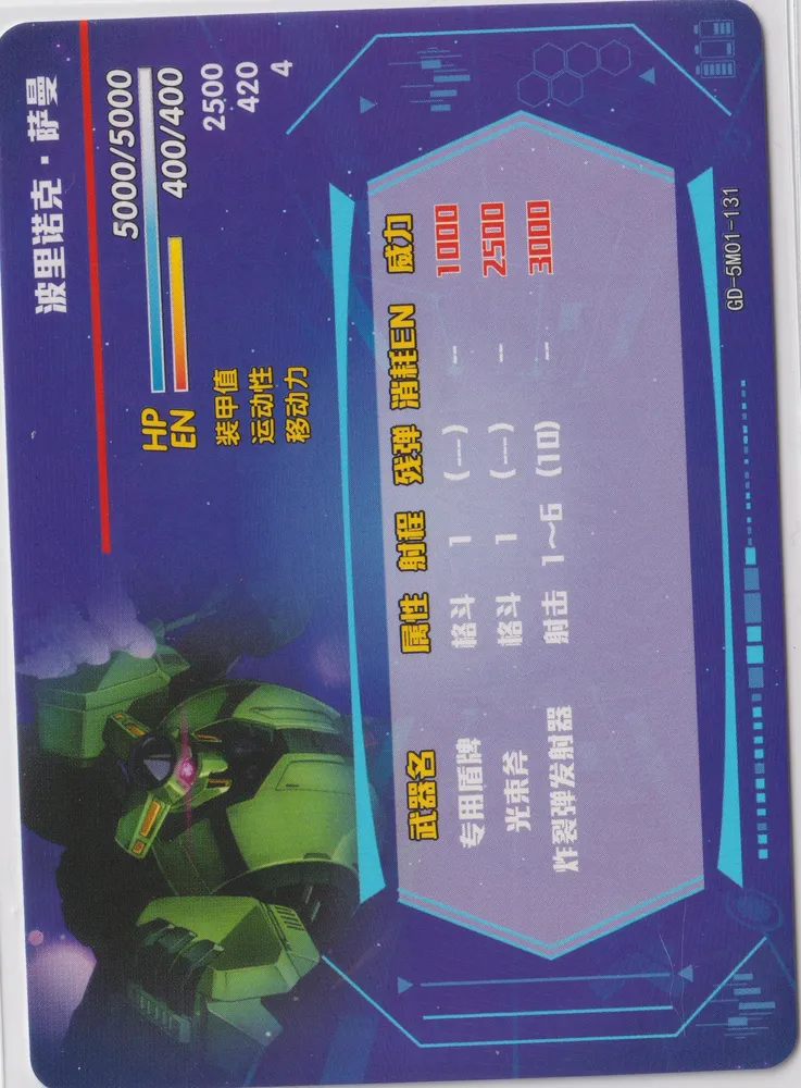 PMX-002 Bolinoak Sammahn: GD-5M01-131 view 2