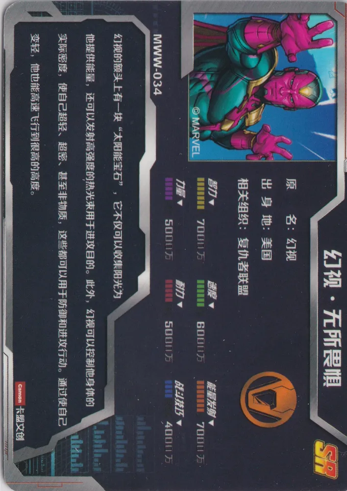 Camon Avengers, The Vision: MWW-034 view 2
