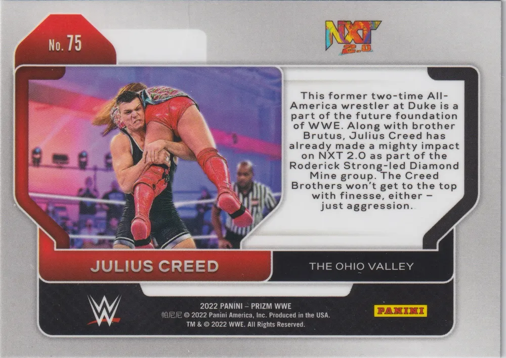 WWE Prizm, Julius Creed: WWE-PZM-JCreed view 2