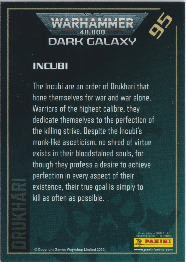Warhammer 40k Dark Galaxy, Incubi: OW-095 view 2