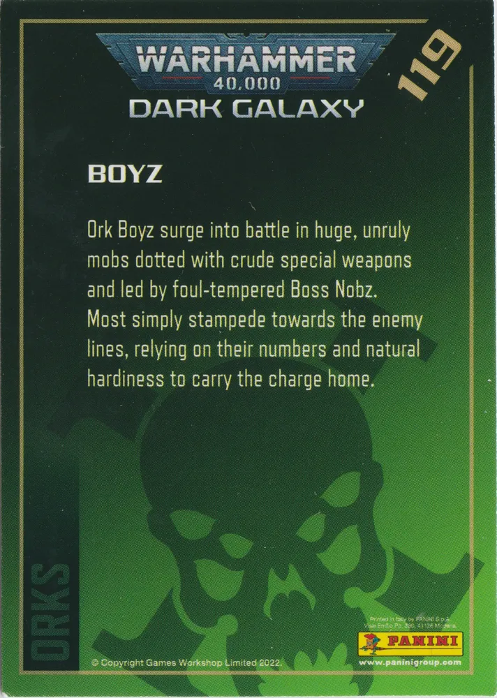 Warhammer 40k Dark Galaxy, Boyz: OW-119 view 2