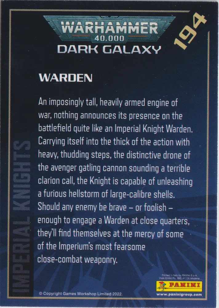 Warhammer 40k Dark Galaxy, Warden: OW-194 view 2