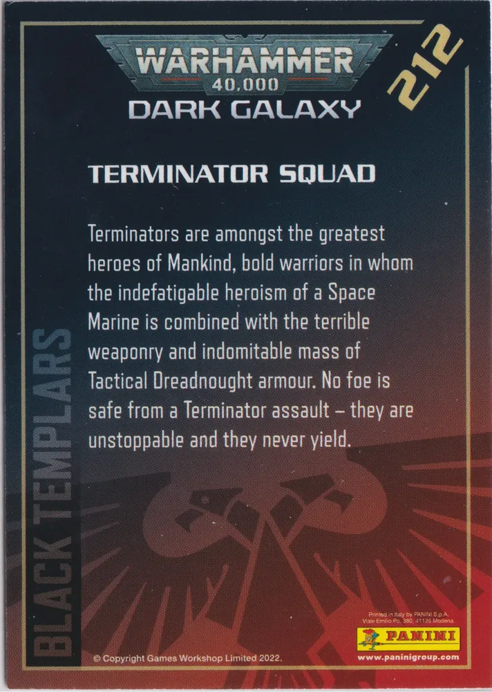 Warhammer 40k Dark Galaxy, Terminator Squad: OW-212 view 2