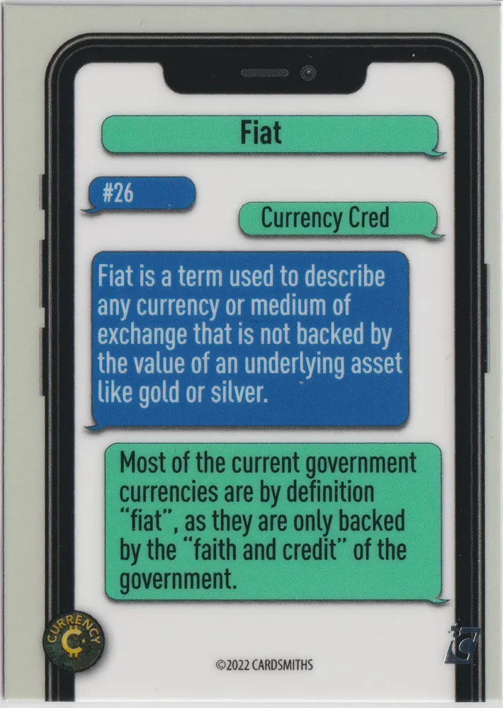 Currency 26: Fiat view 2