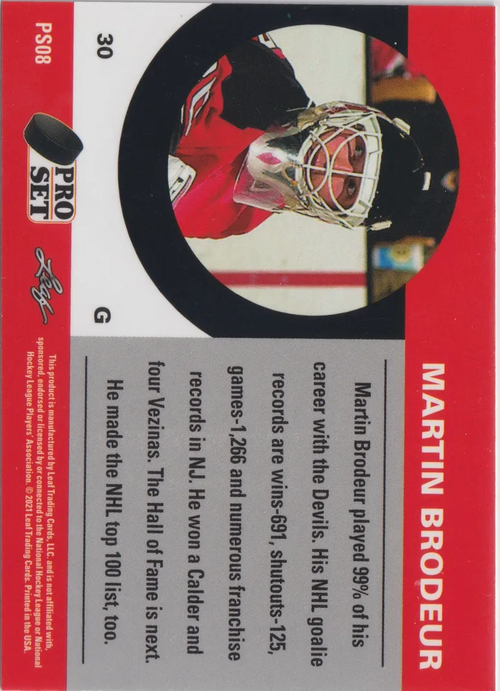 Leaf Pro Set Hockey: lpsh-b01 view 2