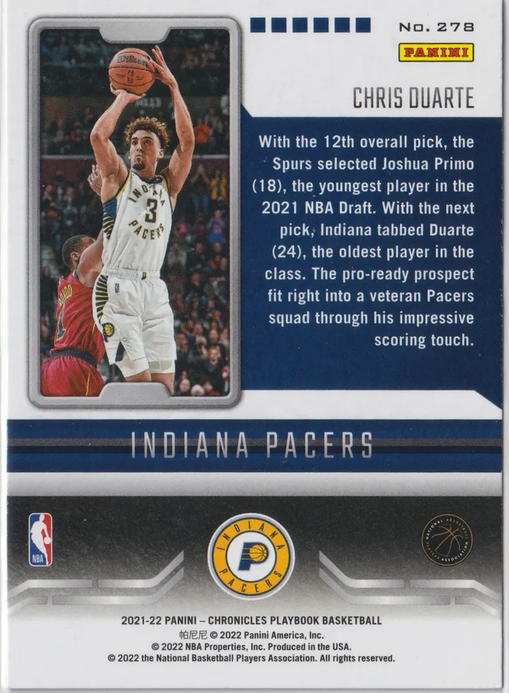 NBA Chronicles 278: Chris Duarte view 2