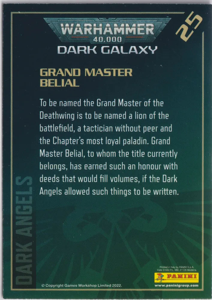Warhammer 40k Dark Galaxy, Belial Adamantium: AD-25 view 2