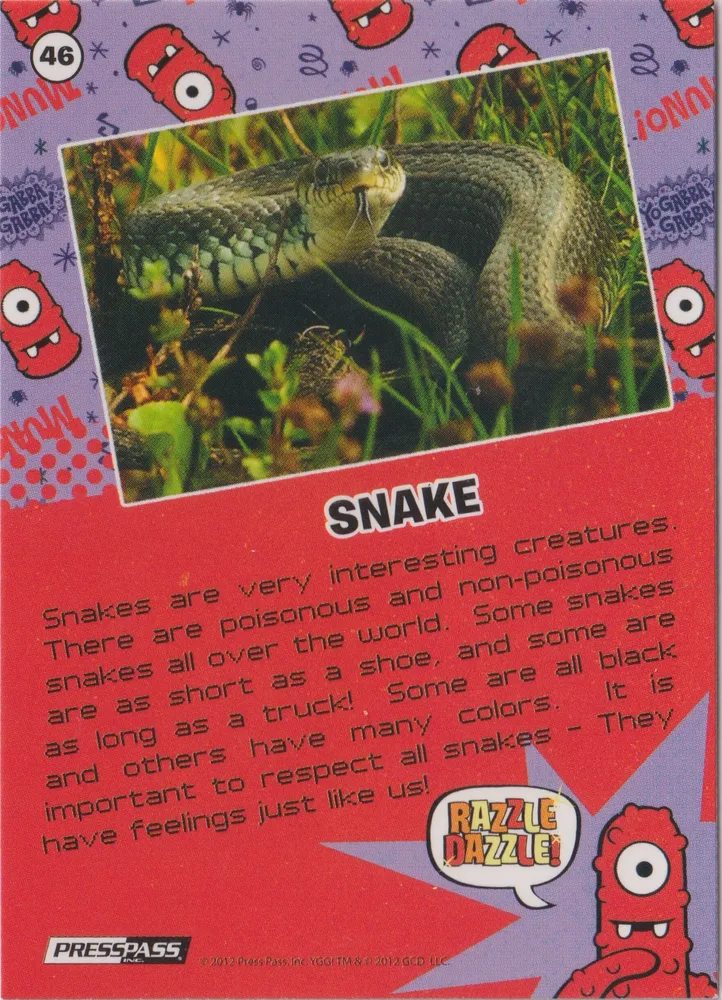 Yo Gabba Gabba, Play Pretend Snake, Card 46 view 2