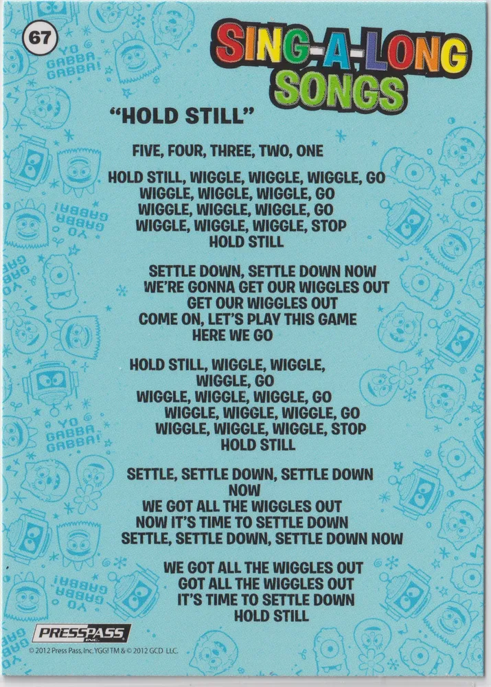 Yo Gabba Gabba, Hold Still, Card 67 view 2