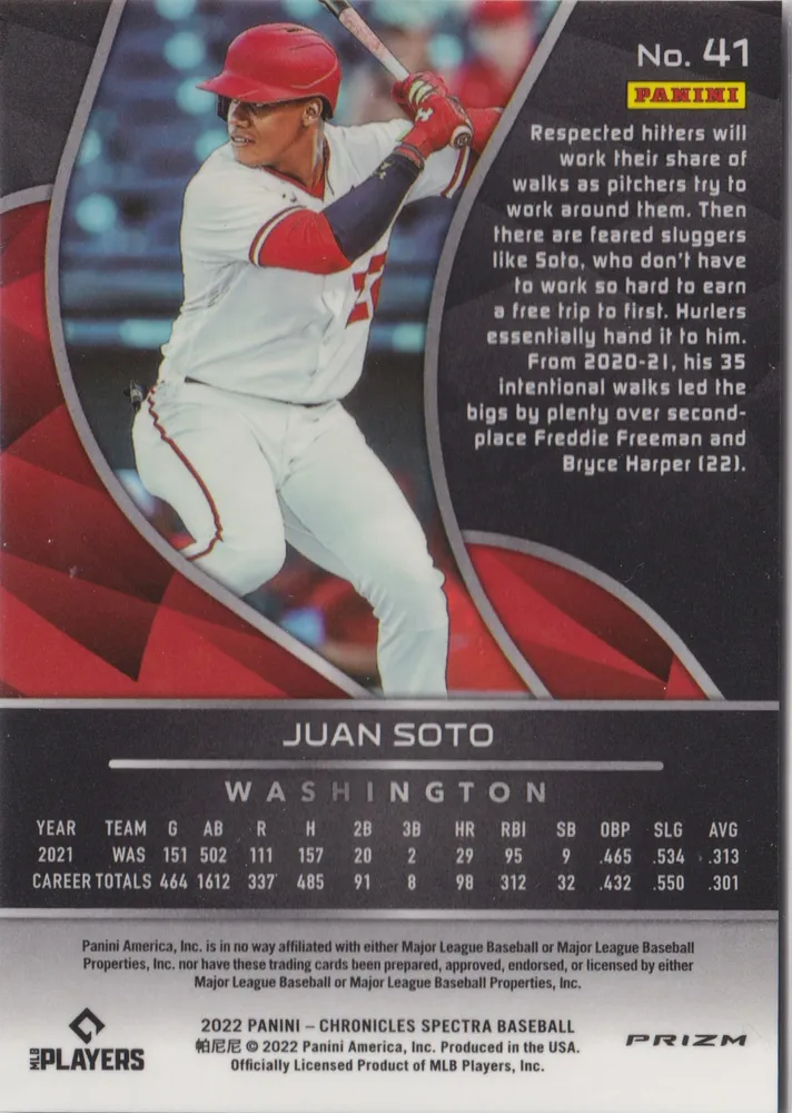 Chronicles: Juan Soto, card 41 view 2
