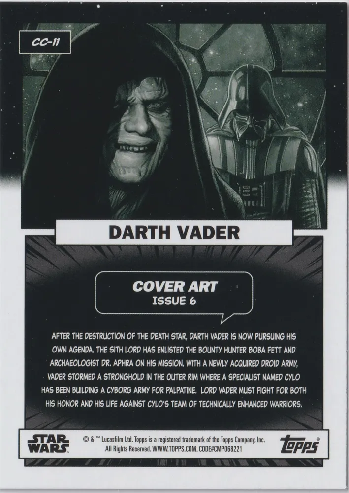 Star Wars Flagship 2023: The Emperor card CC-11 view 2