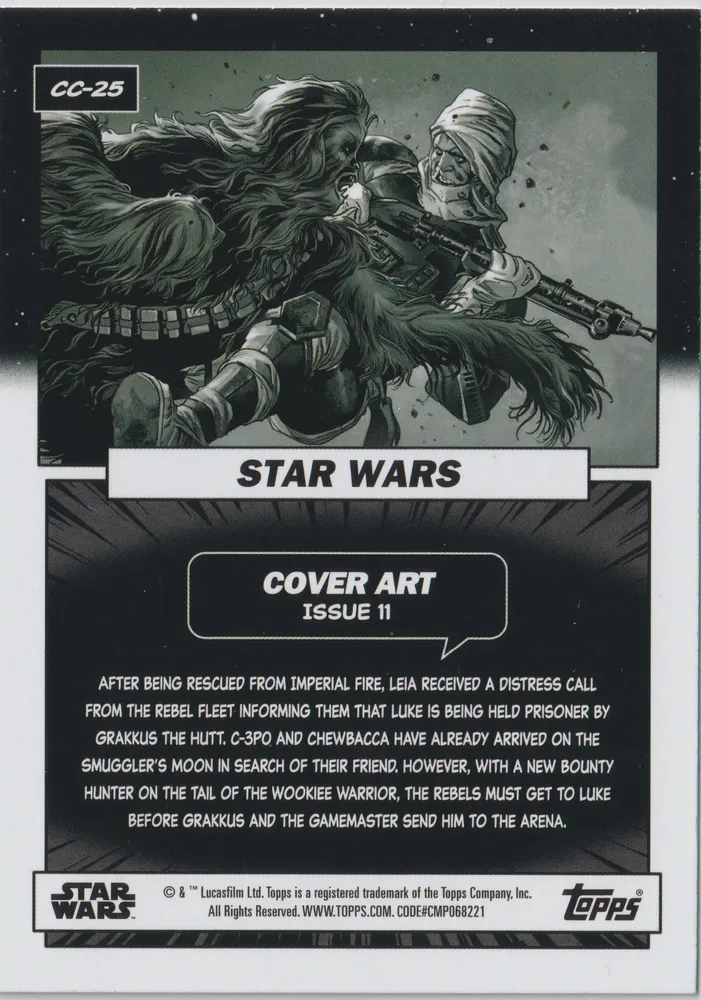 Star Wars Flagship 2023: Chewbacca card CC-25 view 2