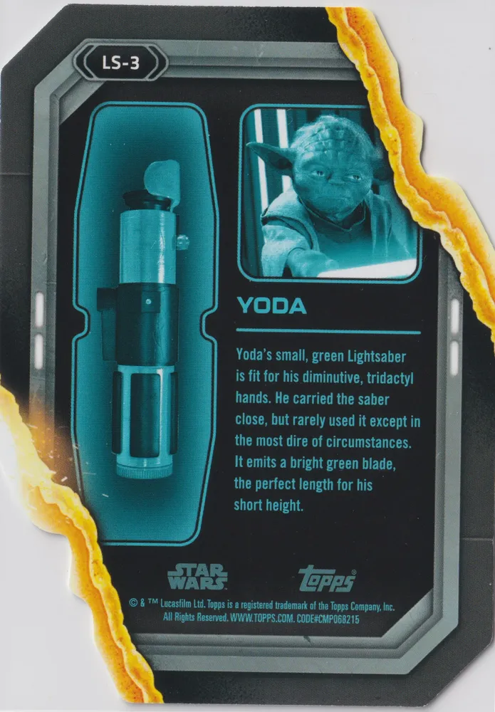 Star Wars Flagship 2023: Yoda card LS-3 view 2