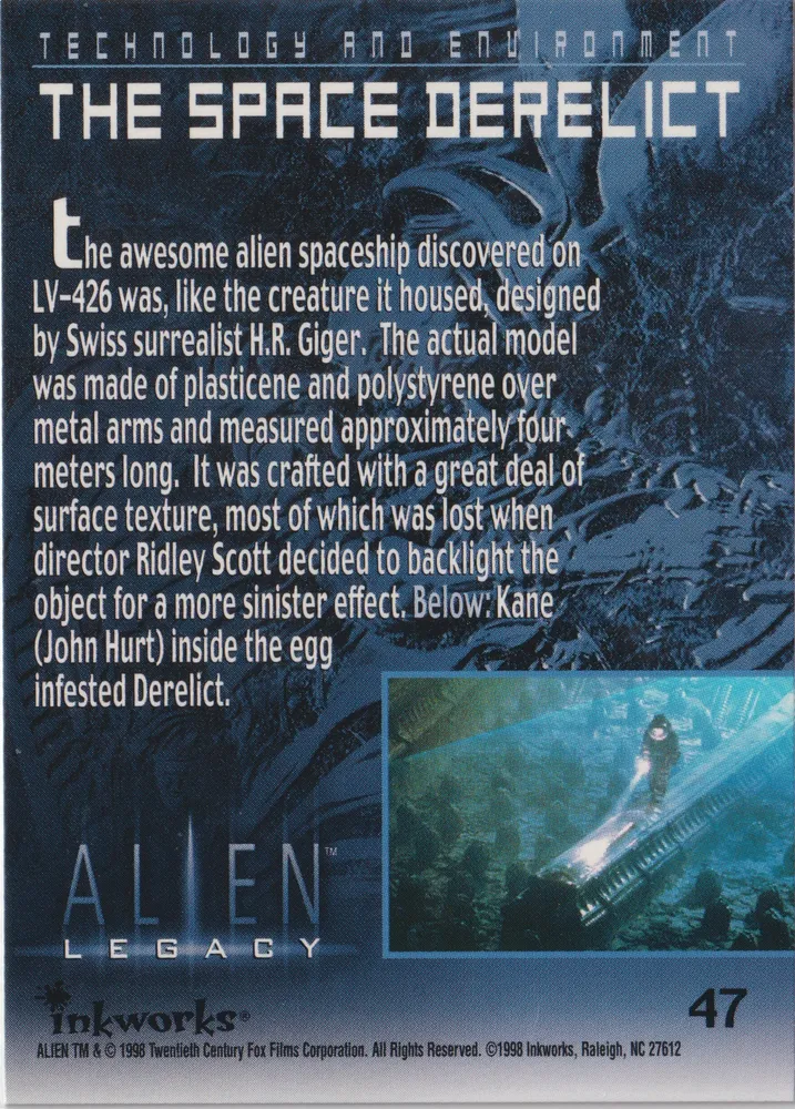 Alien Legacy: The Space Derelict - Card 47 view 2