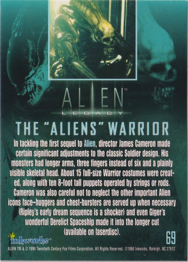 Alien Legacy: The Aliens Warrior - Card 69 view 2