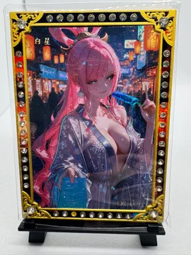 One Piece, One Piece girl (sheer kimono, city-lights art; pink hair): DR-001