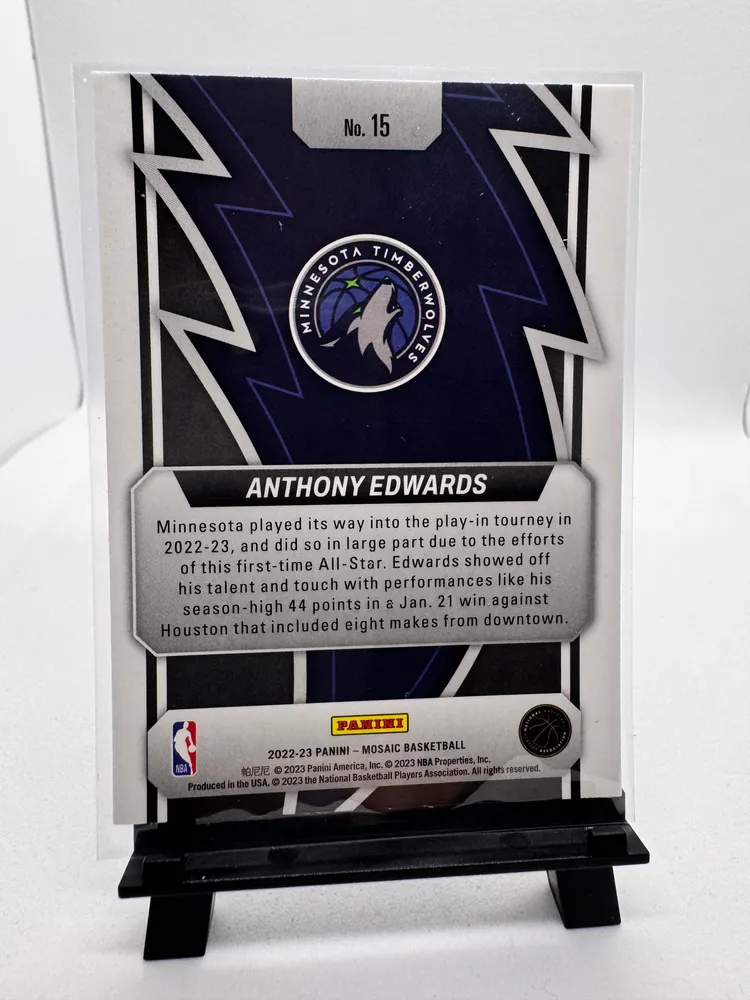Sports Cards, Anthony Edwards: 15 view 2