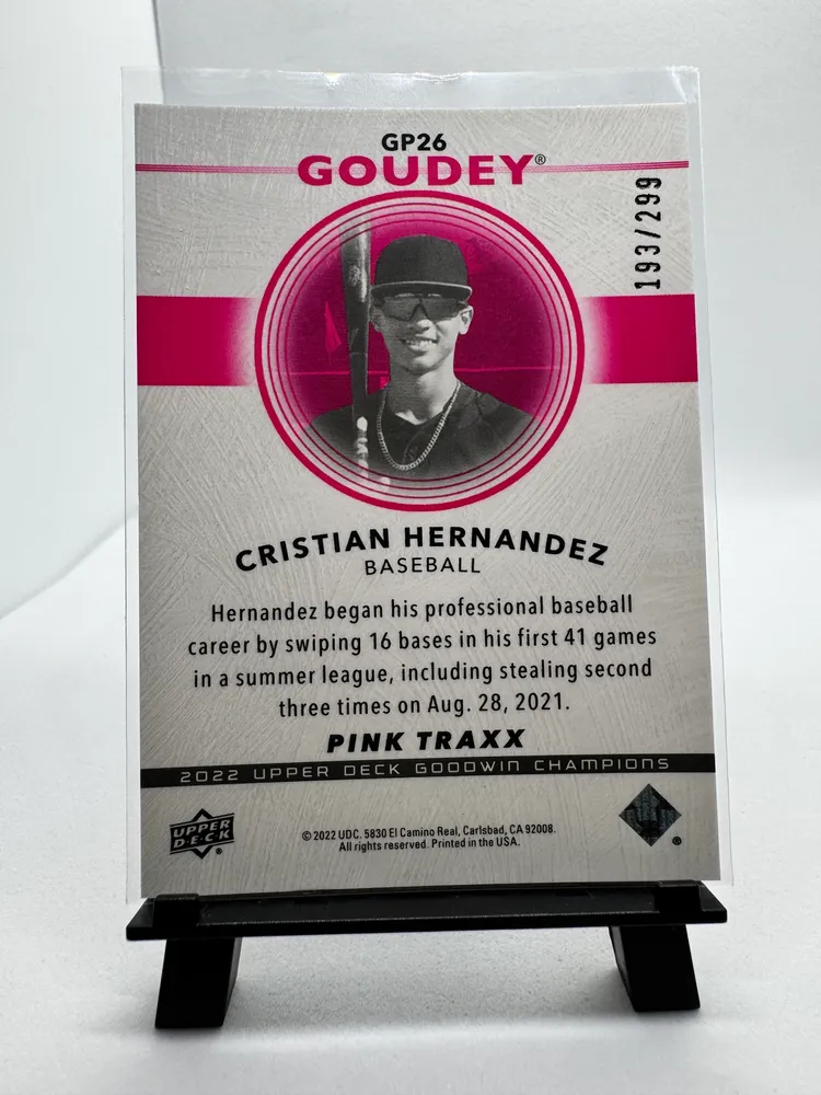 Sports Cards, Cristian Hernandez: GP26 view 2