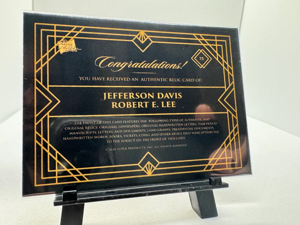 Pieces of the Past, Robert E. Lee, Jefferson Davis: 75 view 3