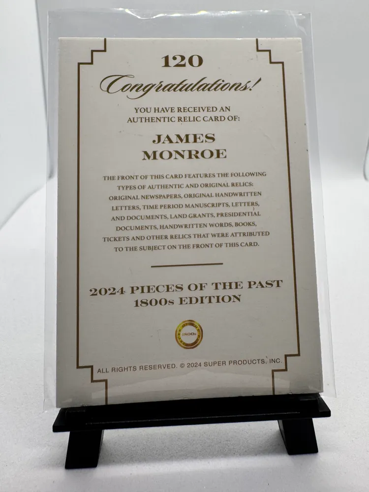 U.S. Presidents, James Monroe: 120 view 2