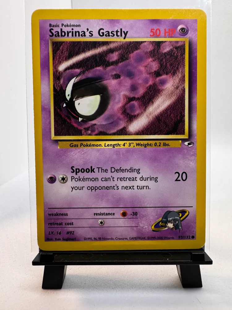 Pokemon, Gastly (Sabrina's Gastly): 93/132