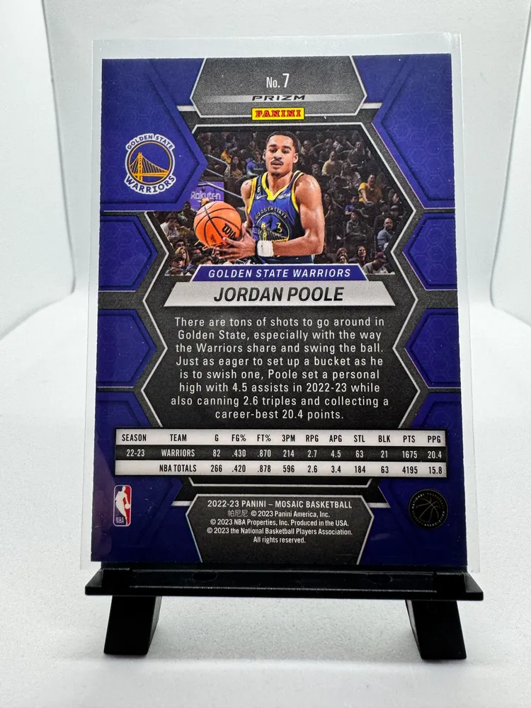 Sports Cards, Jordan Poole: 7 view 2
