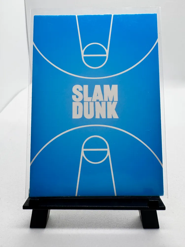 Slam Dunk, unknown (dunking player, printed sketch-style foil art): SKD01-GR-01 view 3
