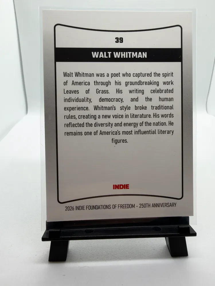 Indie Historic Series, Walt Whitman: 39 view 2
