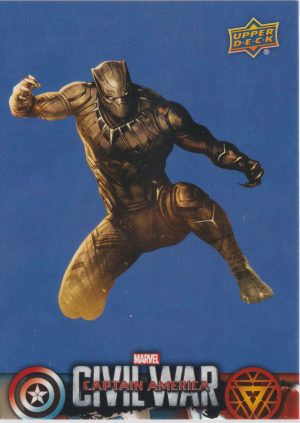 Black Panther: CW36 trading card from the Marvel Civil War set