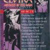 Elvira 48 of 72 back of the trading card from her Mistress of the Dark set released by Comic Images in 1996