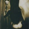 Elvira 62 of 72 front of the trading card from her Mistress of the Dark set released by Comic Images in 1996