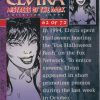 Elvira 62 of 72 back of the trading card from her Mistress of the Dark set released by Comic Images in 1996