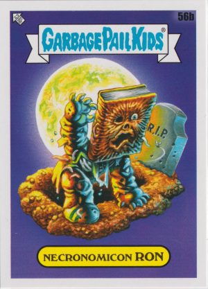Necronomicon Ron: 56b a trading card from Garbage Pail Kids Bookworms