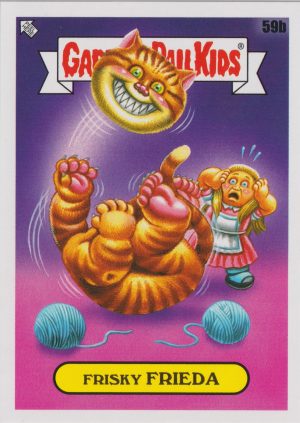 Frisky Frieda: 59b a trading card from Garbage Pail Kids Bookworms