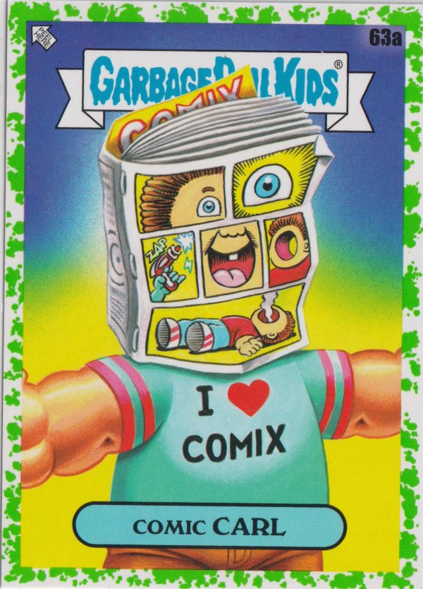 Comic Carl: 63a a trading card from Garbage Pail Kids Bookworms