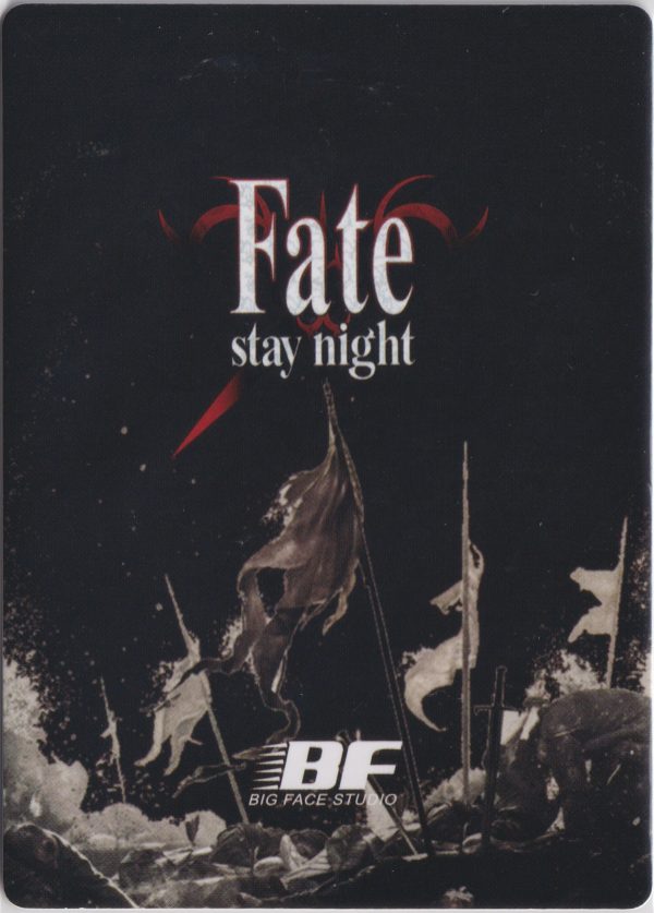 Back of Fate:Stay/Night trading card from Big Face Studios set