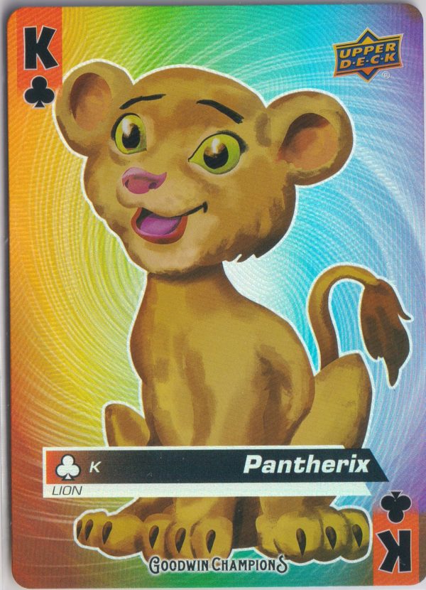 Pantherix, a playing card from the Goodwin Champion's 2021 trading card set.