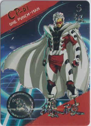 OPM-CP-01 a trading card from an unidentified One Punch Man set