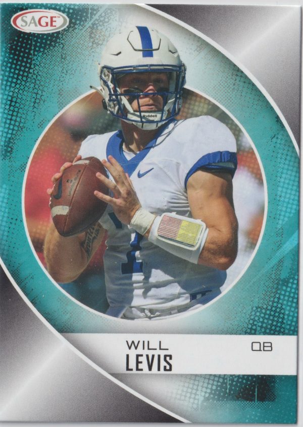 SHS-171 featuring Will Levis from the Sage High Series Draft Football trading cards set