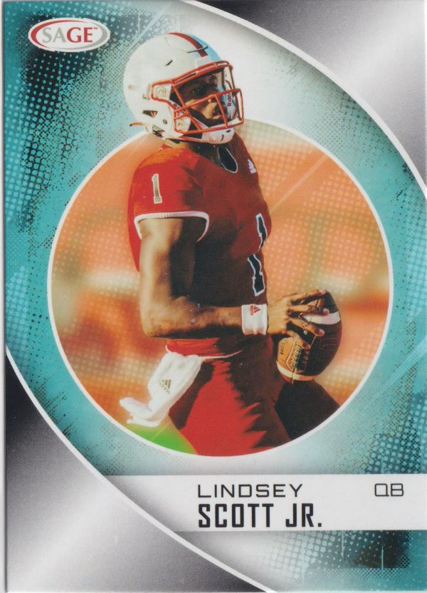 SHS-172 featuring Lindsey Scott Jr from the Sage High Series Draft Football trading cards set