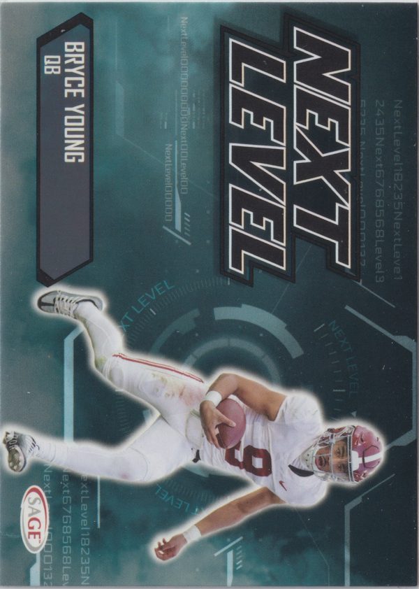 SHS-199 featuring Bryce Young from the Sage High Series Draft Football trading cards set