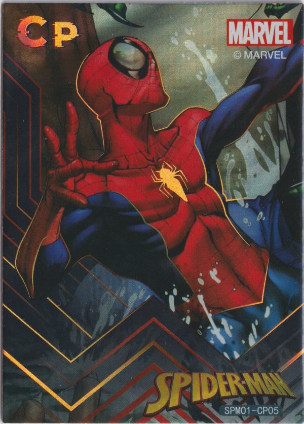 SPM01-CP05 a trading card from the incredible Spiderman 60th Anniversary set by Zhenka