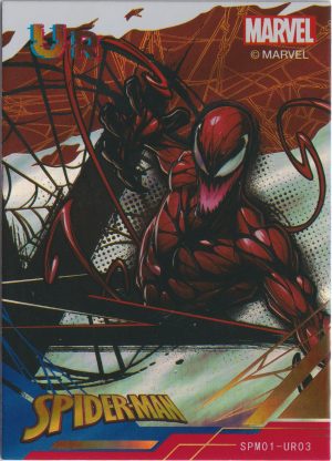 SPM01-UR03 a trading card from the incredible Spiderman 60th Anniversary set by Zhenka