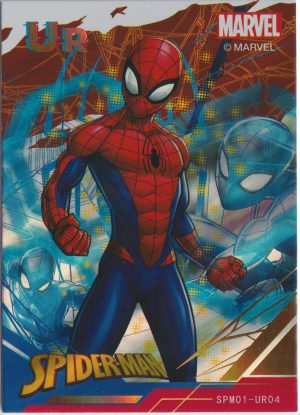SPM01-UR04 a trading card from the incredible Spiderman 60th Anniversary set by Zhenka