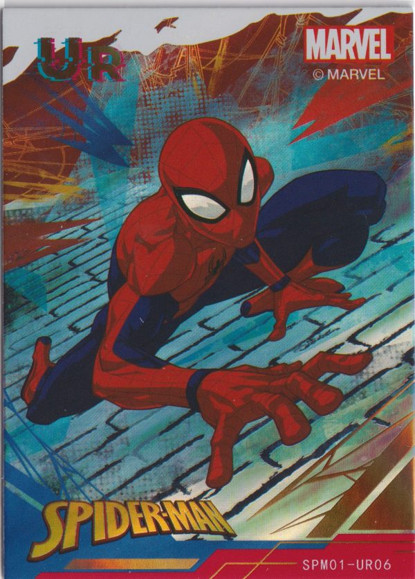 SPM01-UR06 a trading card from the incredible Spiderman 60th Anniversary set by Zhenka
