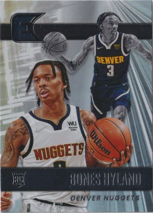 Bones Hyland on card 316 from Panini's NBA Chronicles 2021 trading cards set