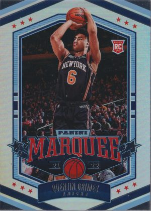 Quentin Grimes on card 354 from Panini's NBA Chronicles 2021 trading cards set